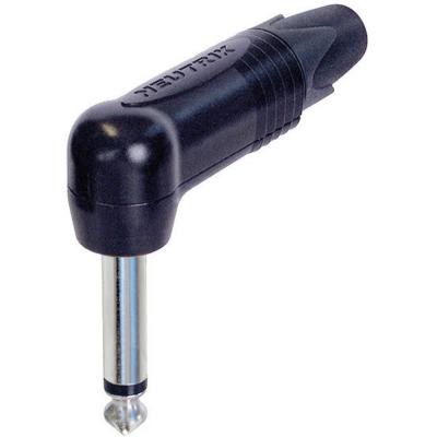 NEUTRIK Jack 6.35 mm m&acirc;le, coud&eacute; NP2RX-BAG Nombre de p&ocirc;les: 2 mono noir