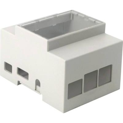 JOY IT Joy-it rb-case+07 Bo&icirc;tier pour ordinateur monocarte Convient pour (kits de d&eacute;veloppement): Raspberry Pi&reg; pour montage sur rail gris 