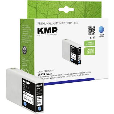 KMP  Encre remplace Epson T7022 compatible cyan E134 1620,4003