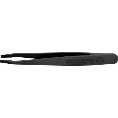 KNIPEX  92 09 04 ESD Pince brucelle ESD 1 pi&egrave;ce &eacute;mouss&eacute;e 115 mm