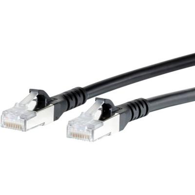 METZ CONNECT C&acirc;ble R&eacute;seau RJ45 CAT 6A S/FTP  - 1 m - Noir
