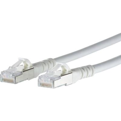 METZ CONNECT BTR NETCOM C&acirc;ble de raccordement S/FTP blanc 2,0m Cat.6A 1308452088-E