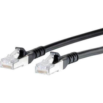 METZ CONNECT  C&acirc;ble de raccordement S/FTP noir 3,0 m Cat.6A 1308453000-E