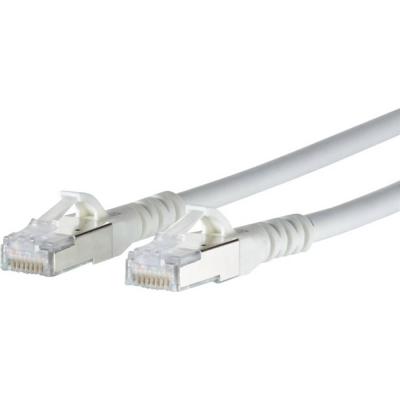 METZ CONNECT BTR NETCOM C&acirc;ble de raccordement S/FTP blanc 3,0 m Cat.6A 1308453088-E