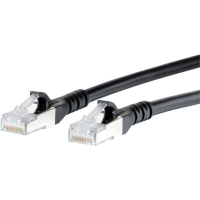 METZ CONNECT  1308455000-E RJ45 C&acirc;ble r&eacute;seau, c&acirc;ble patch CAT 6a S/FTP 5.00 m noir avec cliquet dencastrement 1 pc(s)