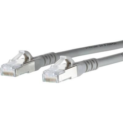 130845B533-E RJ45 C&acirc;ble r&eacute;seau, c&acirc;ble patch CAT 6a S/FTP 25.00 m gris avec cliquet dencastrement 
