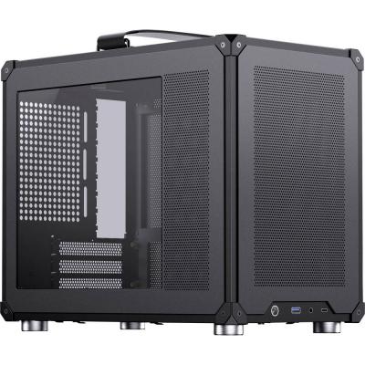 JONSBO Bo&icirc;tier PC -  - C6 MAX - Noir - mATX - Poign&eacute;e de transport - Maille Airflow