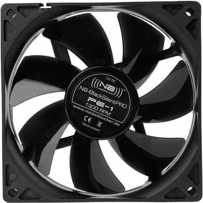 NOISEBLOCKER  BlackSilentPRO PE-1 - Ventilateur ch&acirc;ssis - 92 mm - noir mat 
