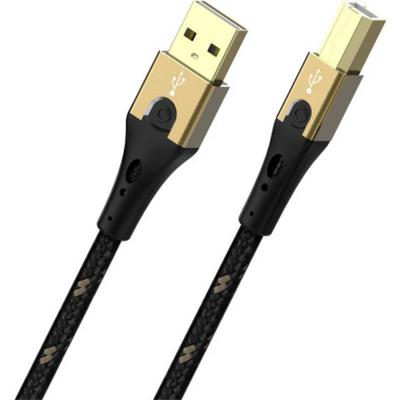 OEHLBACH USB 2.0 USB-A m&acirc;le, USB-B m&acirc;le 3.00 m noir/or