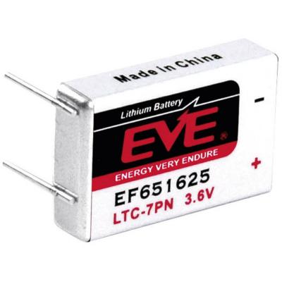 EVE Pile sp&eacute;ciale LTC-7PN lithium  232542 picots &agrave; souder en U 3.6 V 750 mAh 1 pc(s) 