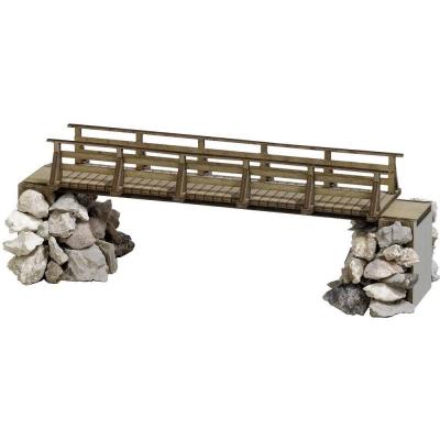 BUSCH ENVIRONNEMENT Busch Wooden footbridge-H0 - Trains miniatures : d&eacute;cors