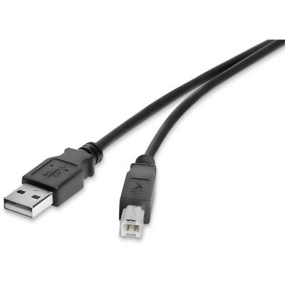 RENKFORCE C&acirc;ble USB USB 2.0 USB-A m&acirc;le, USB-B m&acirc;le 1.00 m noir contacts dor&eacute;s RF-4463070 