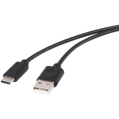 RENKFORCE C&acirc;ble USB USB 2.0 USB-A m&acirc;le, USB-C m&acirc;le 1.00 m noir contacts dor&eacute;s RF-4288947 