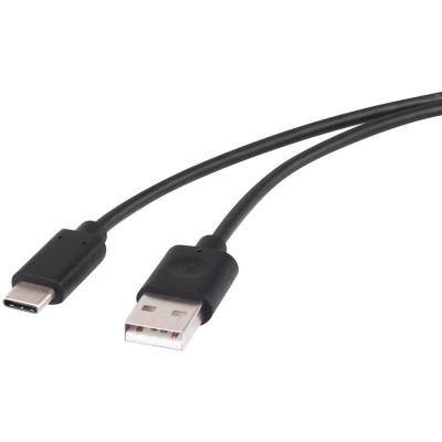 RENKFORCE C&acirc;ble USB USB 2.0 USB-A m&acirc;le, USB-C m&acirc;le 1.50 m noir contacts dor&eacute;s RF-4288950