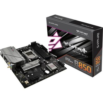 SAPPHIRE  NITRO+ B850M WIFI AMD B850 Emplacement AM5 micro ATX