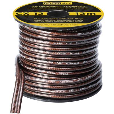 SINUSLIVE  - CX-12 C&acirc;ble rca 12.00 m [1x extr&eacute;mit&eacute;(s) ouverte(s) - 1x extr&eacute;mit&eacute;(s) ouverte(s)]