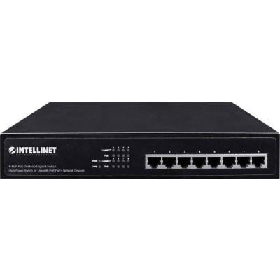 INTELLINET Switch r&eacute;seau  560641 8 ports 1 GBit/s fonction PoE