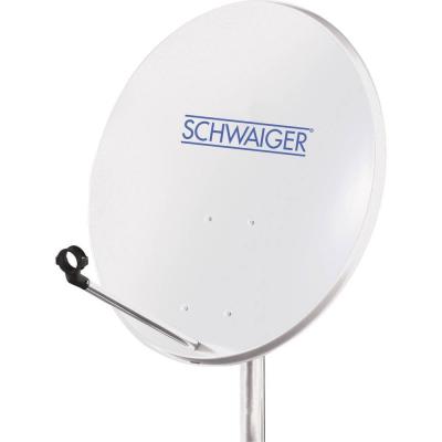 SCHWAIGER Parabole 60 cm  1 satellite LNB Quad - Gris 