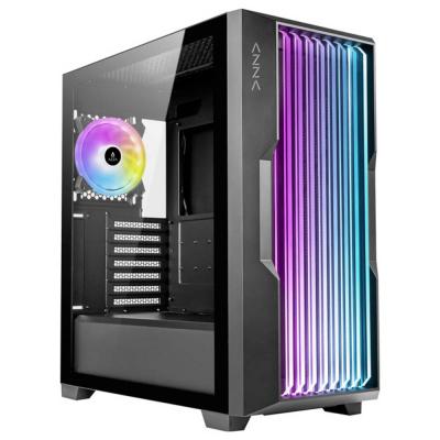 AZZA  Boitier Moyen Tour ATX Guardian RGB avec panneau vitr&eacute; (Noir)