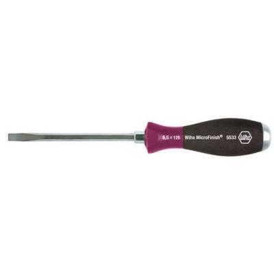 WIHA  5533 Tournevis &Agrave; Fente Microfinish Avec Coiffe Protectrice En Acier Diff&eacute;rentes Tailles 4,5X90