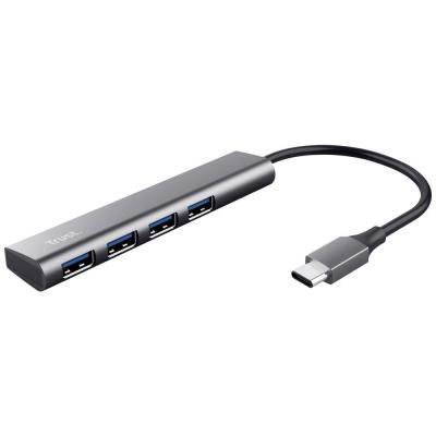 TRUST Hub >   Hub  HALYX - USB-C USB 3.2 - 4 ports USB-A