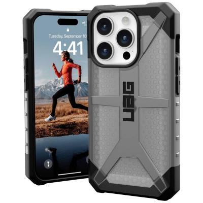 URBAN ARMOR GEAR  Plasma Coque arri&egrave;re Apple iPhone 15 Pro gris transparent