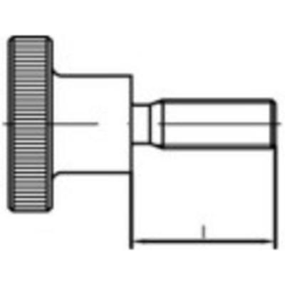 TOOLCRAFT Vis molet&eacute;e  107477 50 pc(s) M3 5 mm t&ecirc;te molet&eacute;e acier N/A