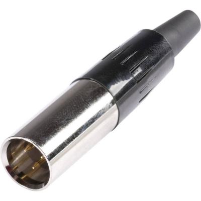 GENERIQUE XLR miniature m&acirc;le, droit HI-XMCM3 Nombre de p&ocirc;les: 3 argent