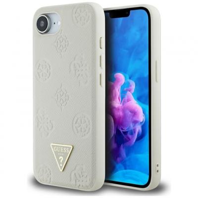 GUESS  Coque De T&eacute;l&eacute;phone Peony Triangle Logo Iphone 16e