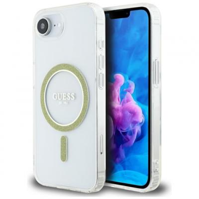 Guess 4G Metal Logo Backcover MagSafe voor de Apple iPhone 15 Pro - Roze