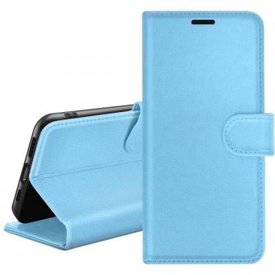 GENERIQUE Etui Portefeuille pour Samsung S10e Support et Languette Magn&eacute;tique Zana&eacute; Bleu clair