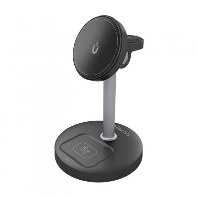 AISENS Chargeur sans fil  ASCH-15W3WC066-BK Noir 15 W