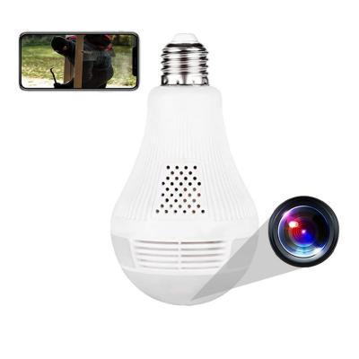 YONIS Ampoule Cam&eacute;ra Espion 360&deg; Infrarouge HD Bidirectionnelle WiFi