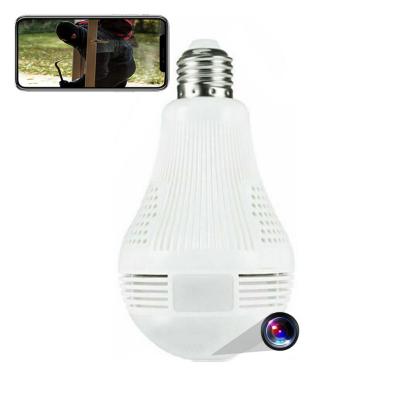 YONIS Ampoule Cam&eacute;ra Espion De Surveillance HD 2Mp 360&deg; Wifi Ip E27 Vision Nocturne Ir