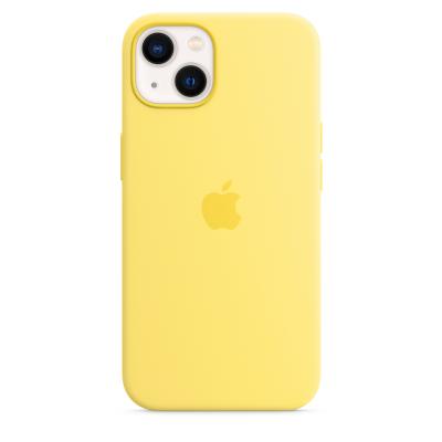 APPLE  Coque en silicone avec MagSafe pour iPhone 13 - Zeste de Citron