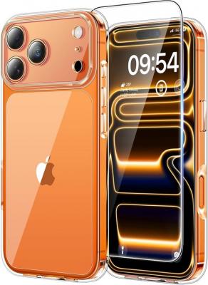 XEPTIO Apple iPhone 17 Pro 5G coque tpu protection et vitre full noir - Neuf