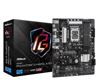 ASROCK Z690 phantom gaming 4 ddr5 intel lga 1700 128 go noir