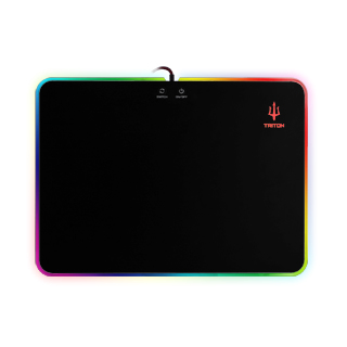 ATLANTIS LAND P002-GP35-LED tapis de souris Tapis de souris de jeu Noir