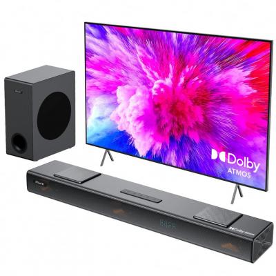 HIWILL Barre de son  A312 3.1.2 Dolby Atmos 400W TV Home Cin&eacute;ma - Avec Caisson 5.25" - Noir