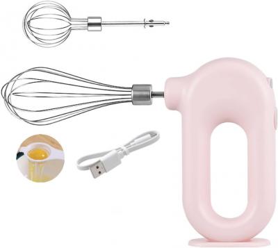 VENDOS85 Batteur Electrique Rose 400W avec 5 Vitesses et Turbo