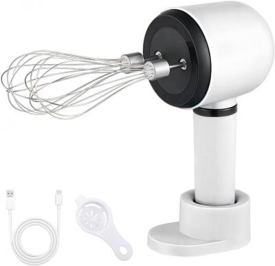 VENDOS85 Batteur Electrique Sans Fil 3 Vitesses blanc