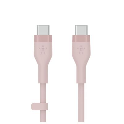 Belkin BOOST&acute;CHARGE Flex c&acirc;ble USB 2 m USB 2.0 USB C Rose - Neuf