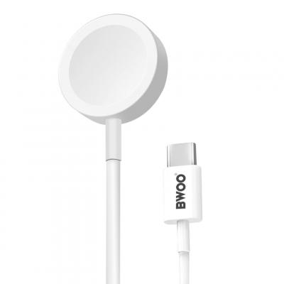 BWOO C&acirc;ble Magn&eacute;tique pour Watch 5W avec Prise USB-C Compact Blanc