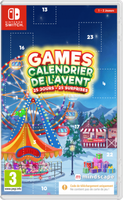 JUST FOR GAMES Calendrier de l'Avent 2023 Nintendo SWITCH CIAB - Neuf