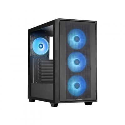 CHIEFTEC  GS-03B-OP unit&eacute; centrale Midi Tower Noir, bo&icirc;tier pc