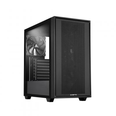 CHIEFTEC  Midi Tower GS-03B-BLK-OP, Schwarz Noir, bo&icirc;tier pc
