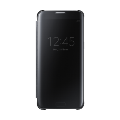 SAMSUNG Etui  Clear View Noir pour Galaxy S7 Edge