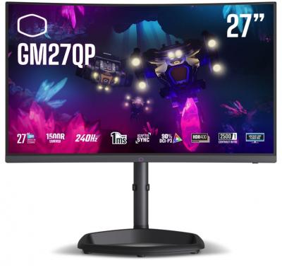 COOLER MASTER Ecran PC Gamer Incurv&eacute; 27 QHD 240Hz Dalle VA 1ms Ajustable en haute