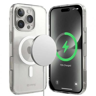 CRONG Coque Clear MAG Cover pour iPhone 16 Pro Max Compatible MagSafe Transparent - Neuf