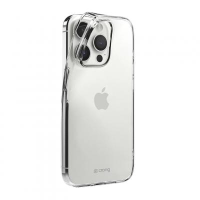 CRONG Coque Crystal pour iPhone 15 Pro Ultra-mince avec Bord sur&eacute;lev&eacute; Transparent - Neuf